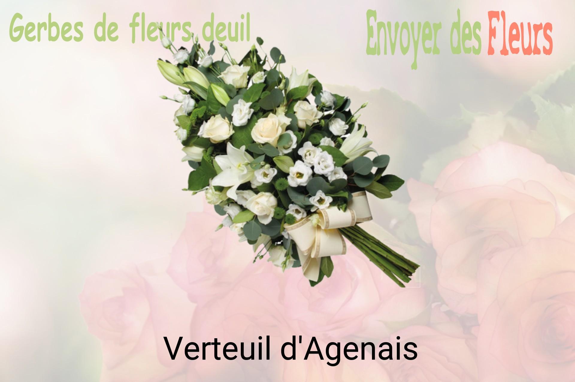 Gerbe de fleurs de deuil livrée à Verteuil-d'Agenais